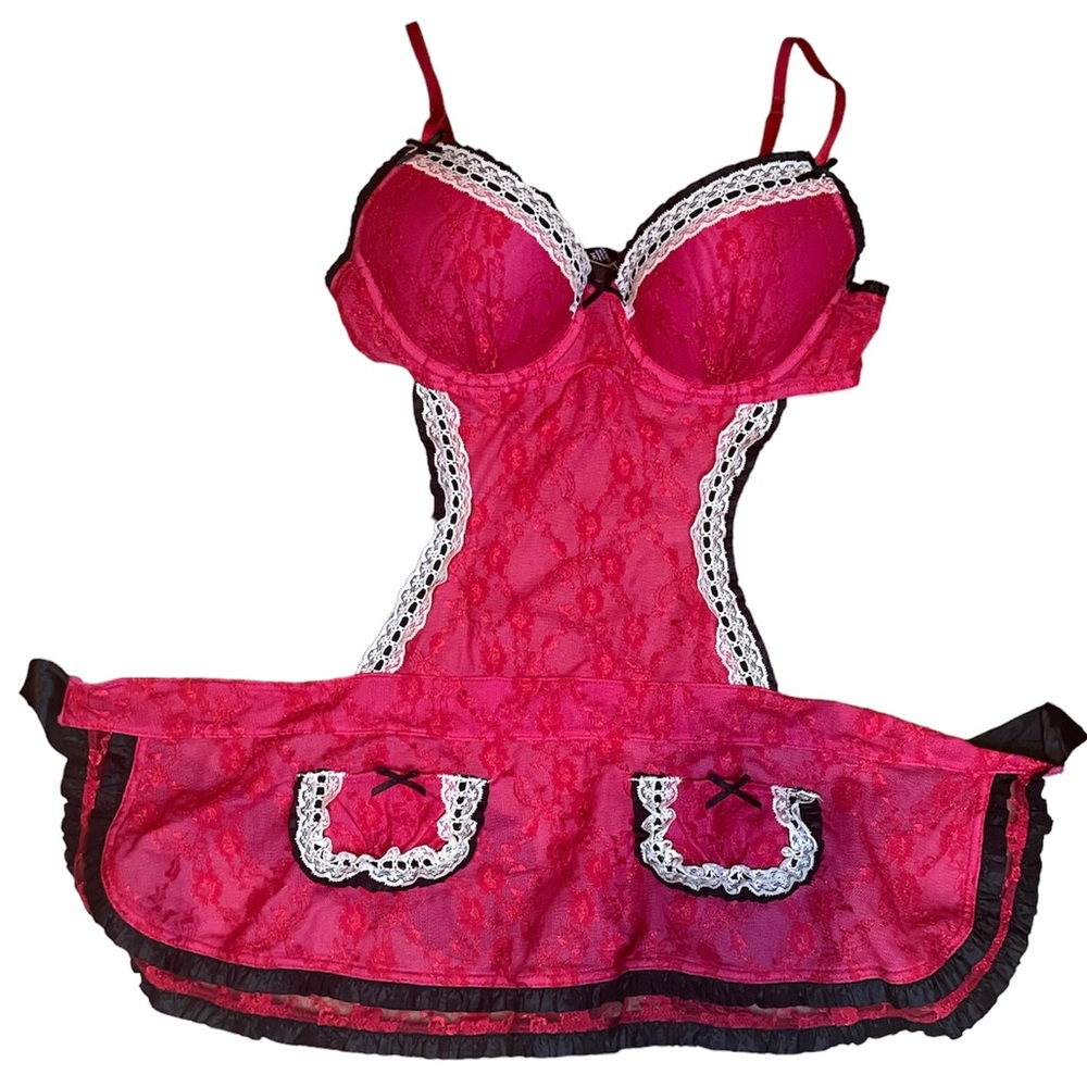 Victoria’s Secret Sexy Little Things French Maid Lingerie Size 34C